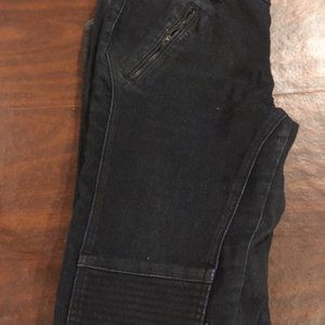 Michael by Michael Kors Moto Jeans, Black, 10